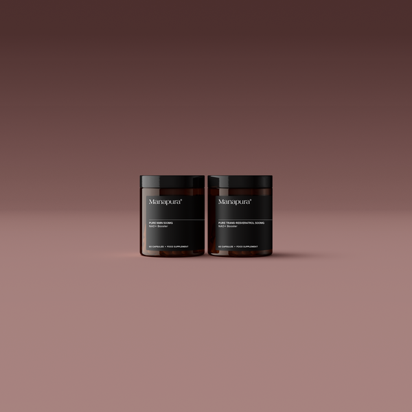 NMN and Trans-Resveratrol by Manapura | The Best, Pure, Clinical-Grade Longevity & Nootropic Supplements | Free Shipping