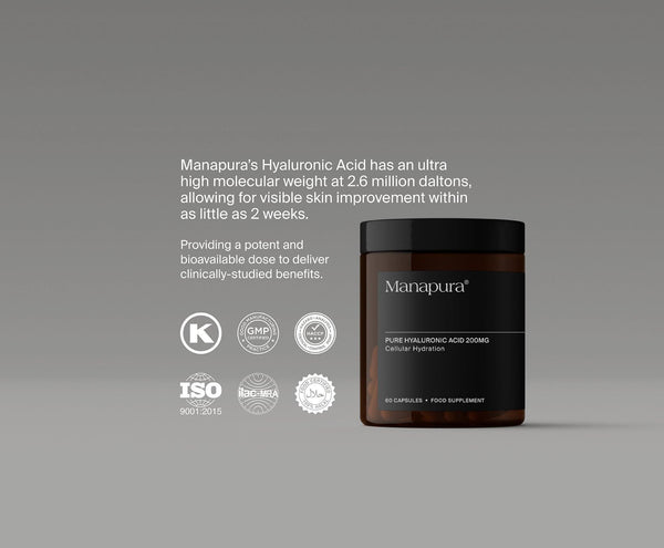 The Purest Hyaluronic Acid by Manapura | The Best, Pure, Clinical-Grade Longevity & Nootropic Supplements | Free Shipping